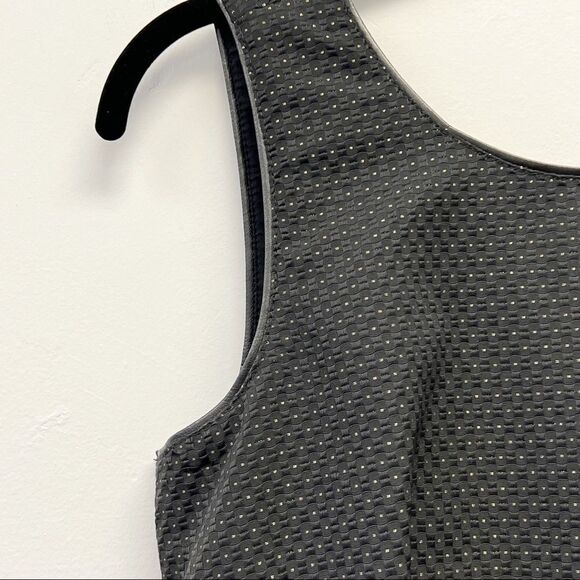 Madewell Lowlight Black & Gold Shimmer Dot Dress Size 2 - Picture 5 of 14